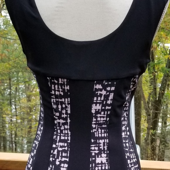 Connected Apparel Black and Blush Pink Dress - Picture 3 of 5